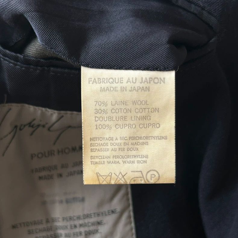 Yohji Yamamoto Yohji Yamamoto Yohji Yamamoto Long Black Suit Jacket Size US M / EU 48-50 / 2 - 6 Thumbnail