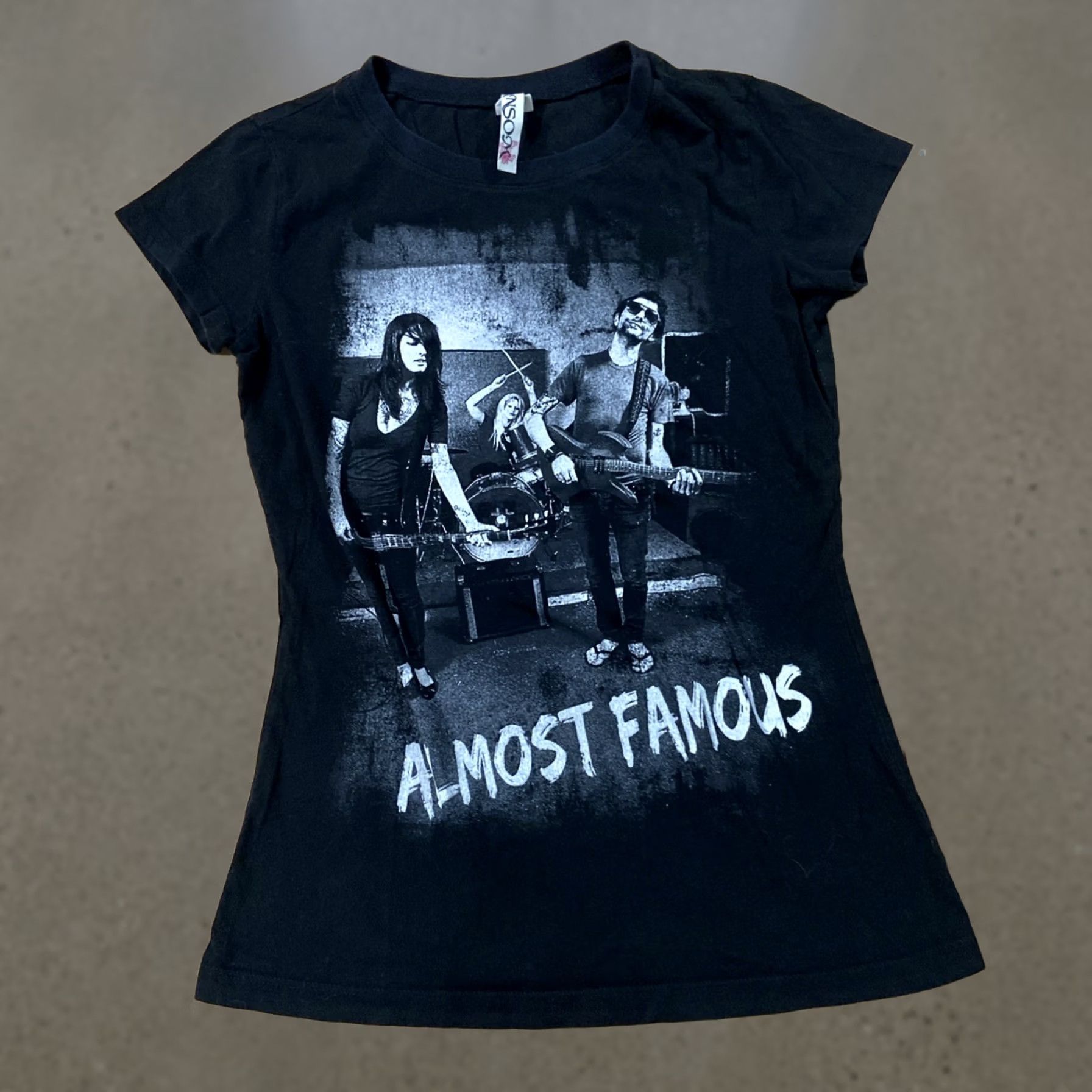 Almost Famous Almost Famous Black Short Sleeve M Women’s Shirt Grunge Colorful Casual Mens? No, keep as Women’s Shirt M Black Grunge 90s? Size M / US 6-8 / IT 42-44 - 1 Thumbnail