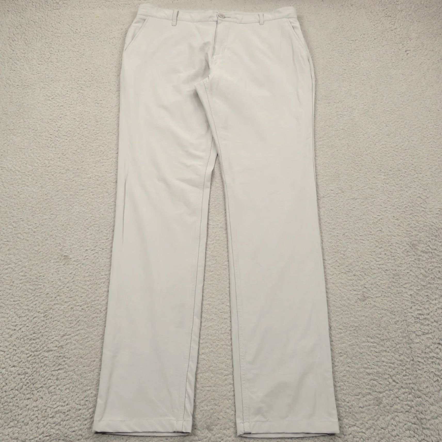 Vintage Mugsy Jeans Mens Slim 38x36 Gray Pants Straight Golf Performance Activewear Chino 5-Pocket Barely Used Size US 38 / EU 54 - 5 Thumbnail