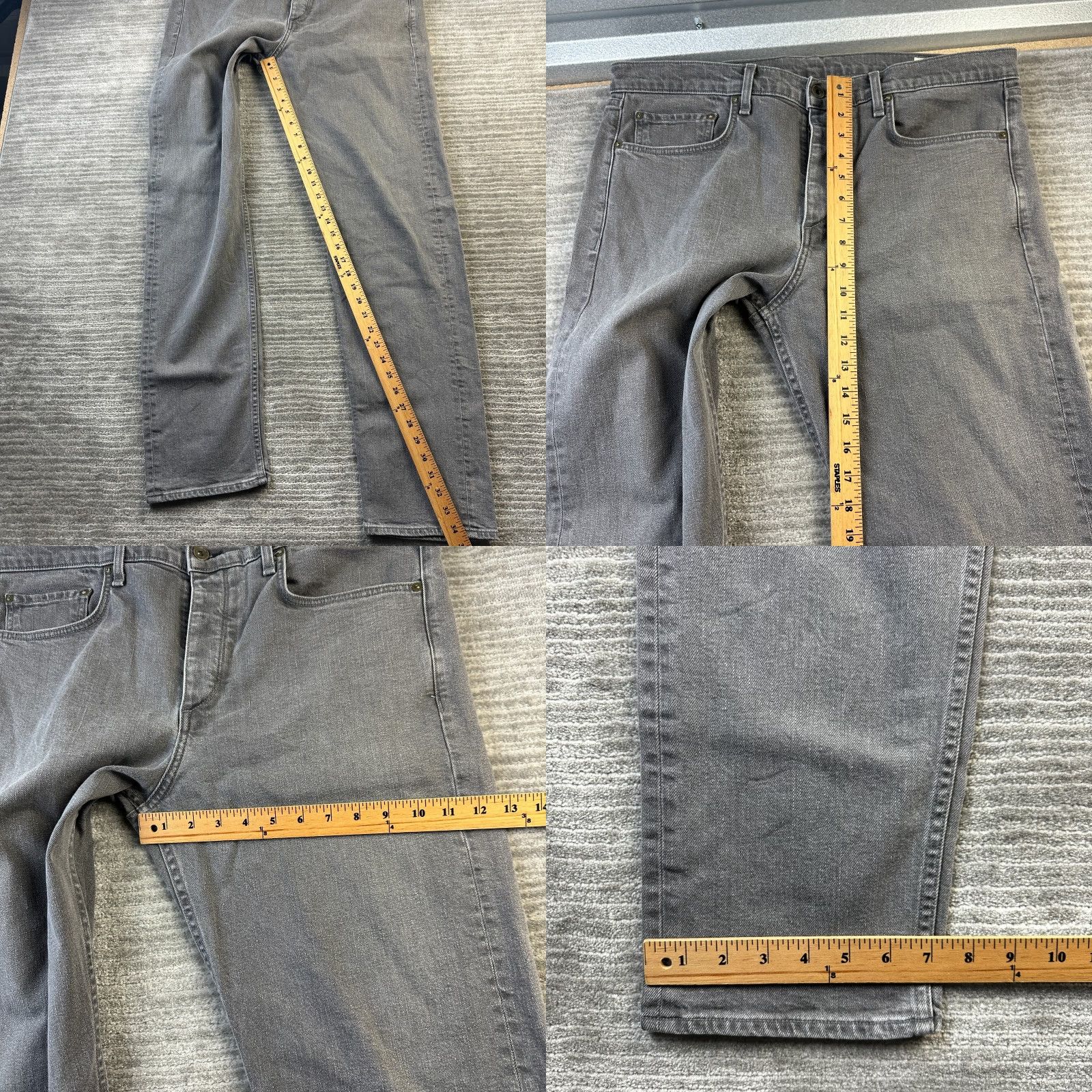 Rag & Bone Rag & Bone Jeans Mens 38x34 Gray Denim Slim Fit 2 Straight 5-Pocket Brand Rag & Bone Size 38 Inseam 34 Size US 38 / EU 54 - 8 Thumbnail