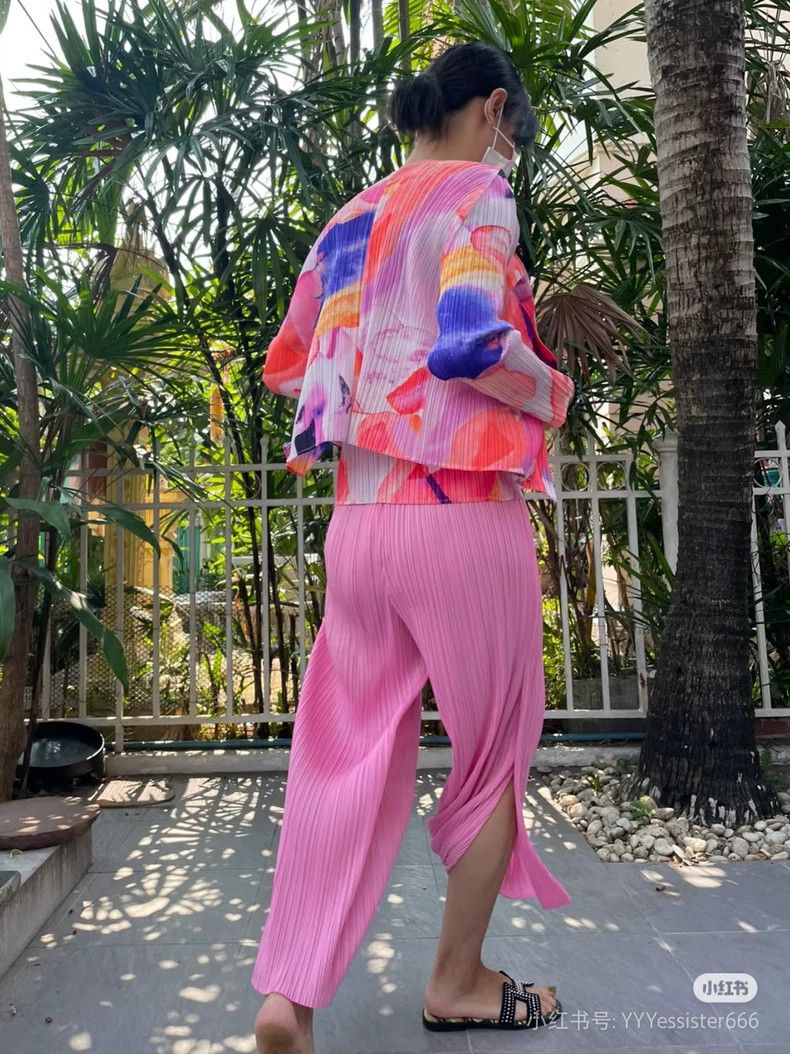 Issey Miyake Issey Miyake size:3 Pink pleated cardigan Size S / US 4 / IT 40 - 5 Thumbnail