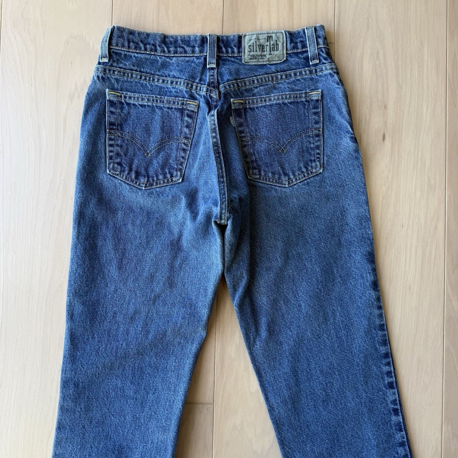 Levi's × Vintage Vintage Levis Silver Tab Jeans 28 Blue Medium Wash 90s Size 28" / US 6 / IT 42 - 8 Thumbnail