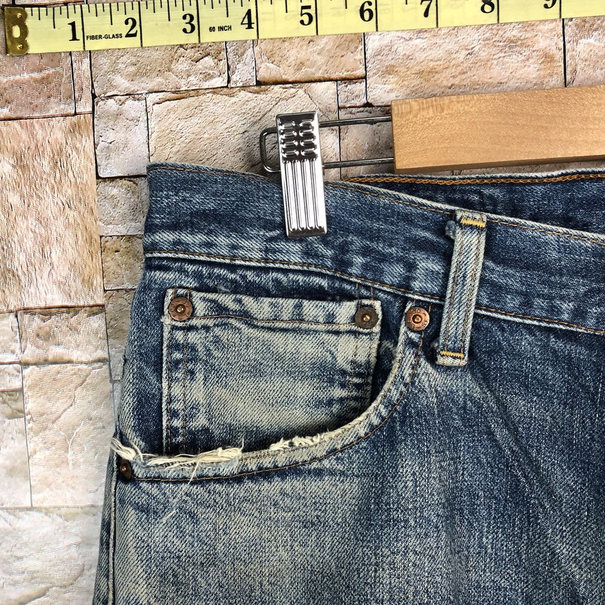 Levi's 503 Levis Blue faded Denim Pants #7572 Size US 34 / EU 50 - 8 Thumbnail