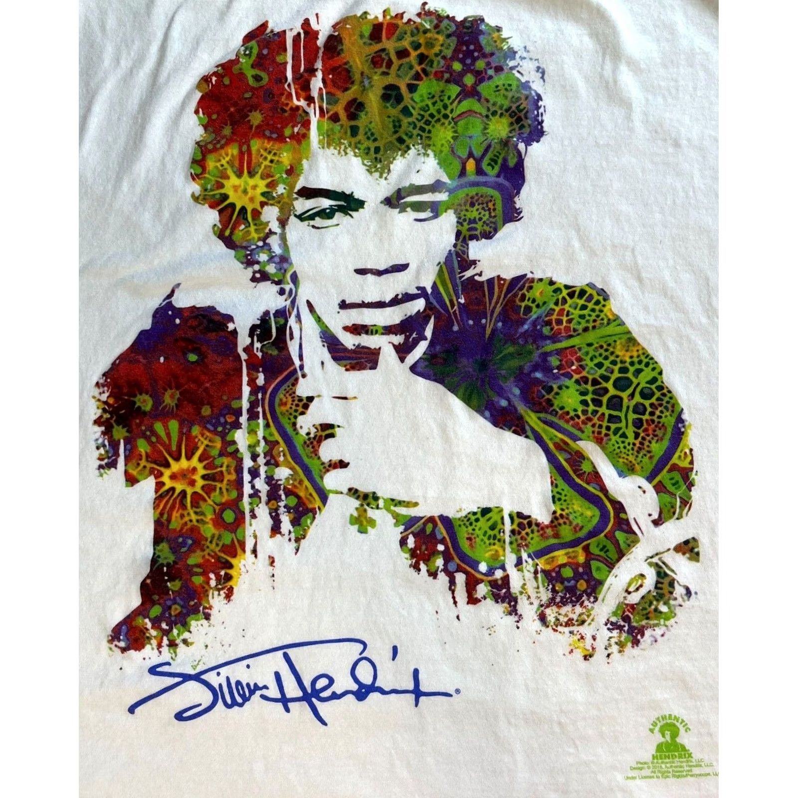 Liquid Blue Liquid Blue Jimi Hendrix T-Shirt Men’s XL White Music Shirt Vintage 2016? Size US XL / EU 56 / 4 - 3 Thumbnail