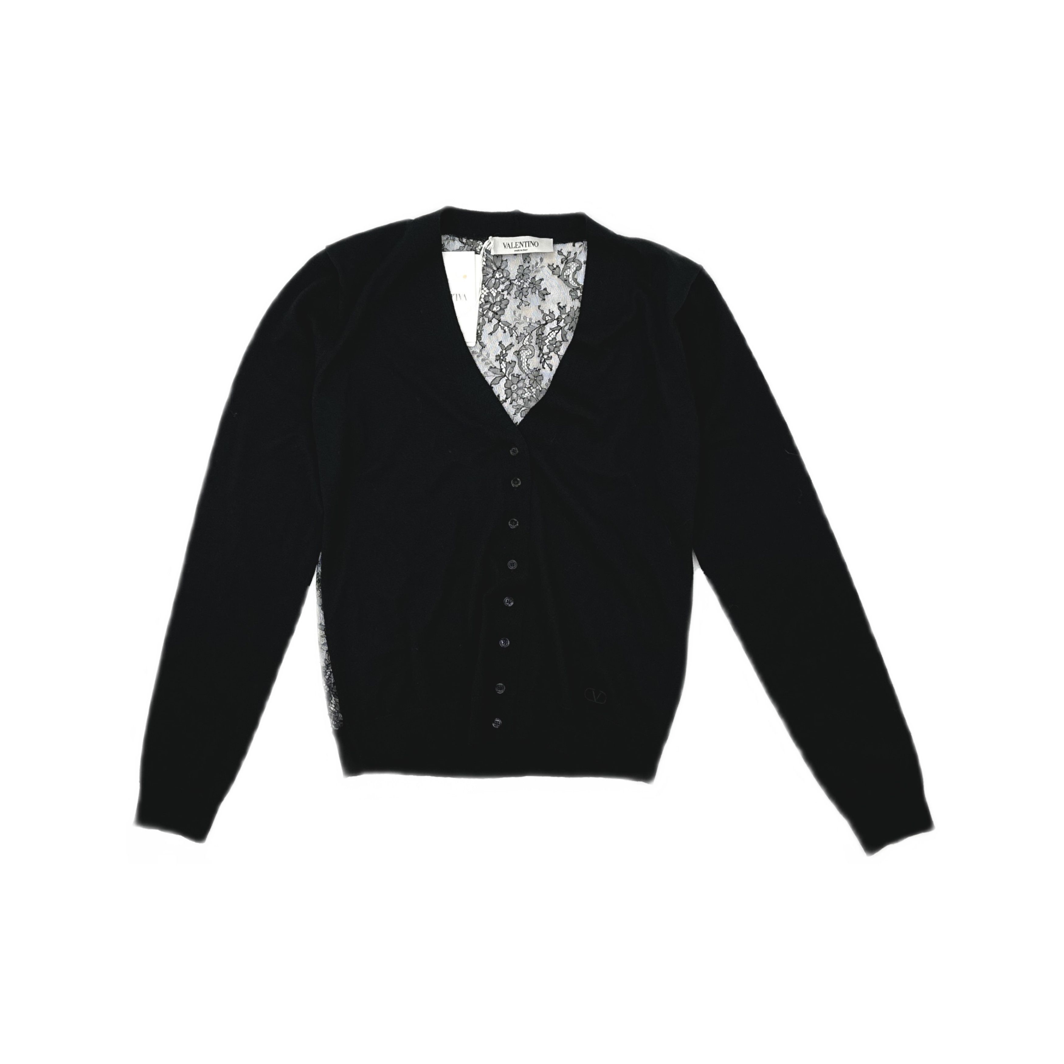 Valentino Valentino Lace Panel Cardigan Size M Size US M / EU 48-50 / 2 - 1 Thumbnail
