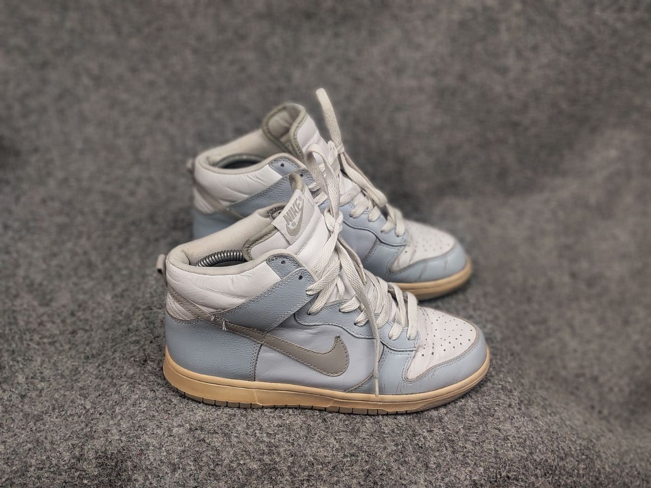 Nike Vintage 2005 Nike Dunk High Blue Gray Leather Sneakers Size US 8 / IT 38 - 7 Thumbnail