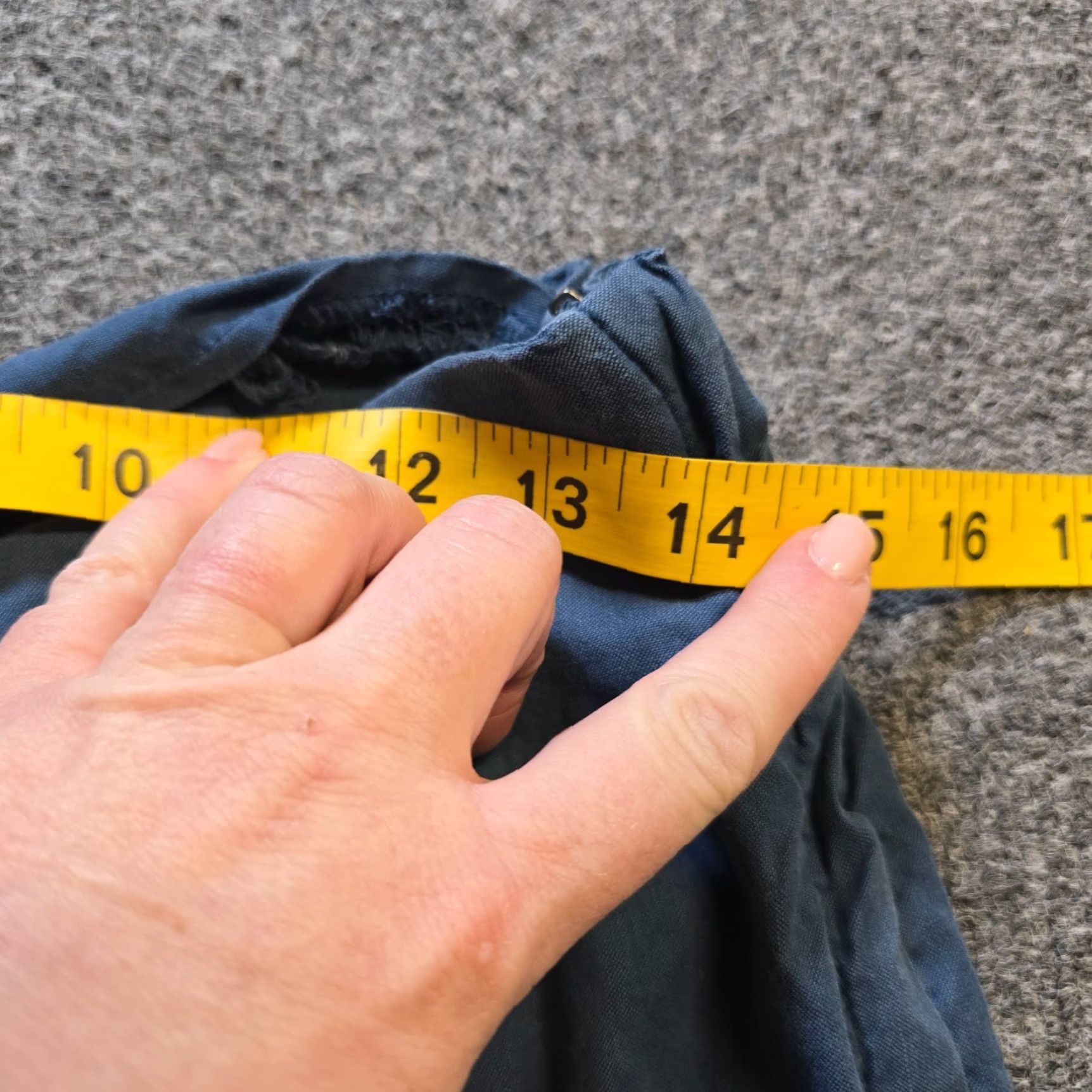 Vintage Cutloose Pants Womens Size Small Blue Linen Blend Side Zip Cropped Capsule Basic Pants Women Regular Size S Blue Cropped Size 28" / US 6 / IT 42 - 5 Thumbnail