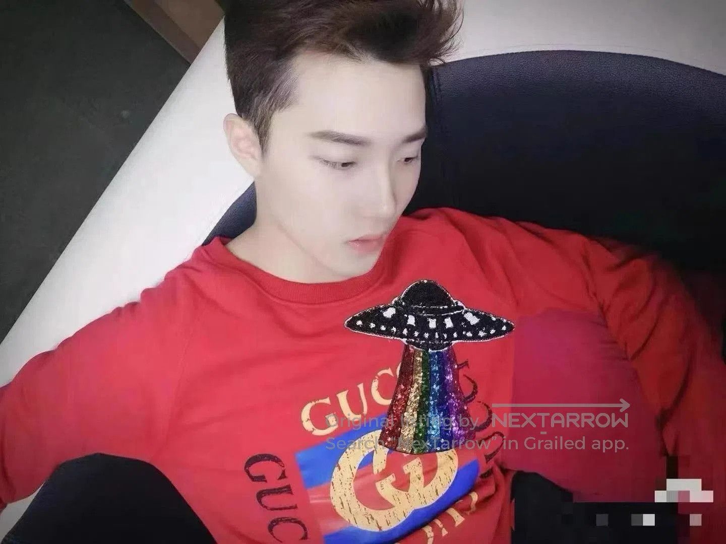 Gucci Red Long Sleeve Graphic Sweatshirt. Size US L / EU 52-54 / 3 - 3 Thumbnail