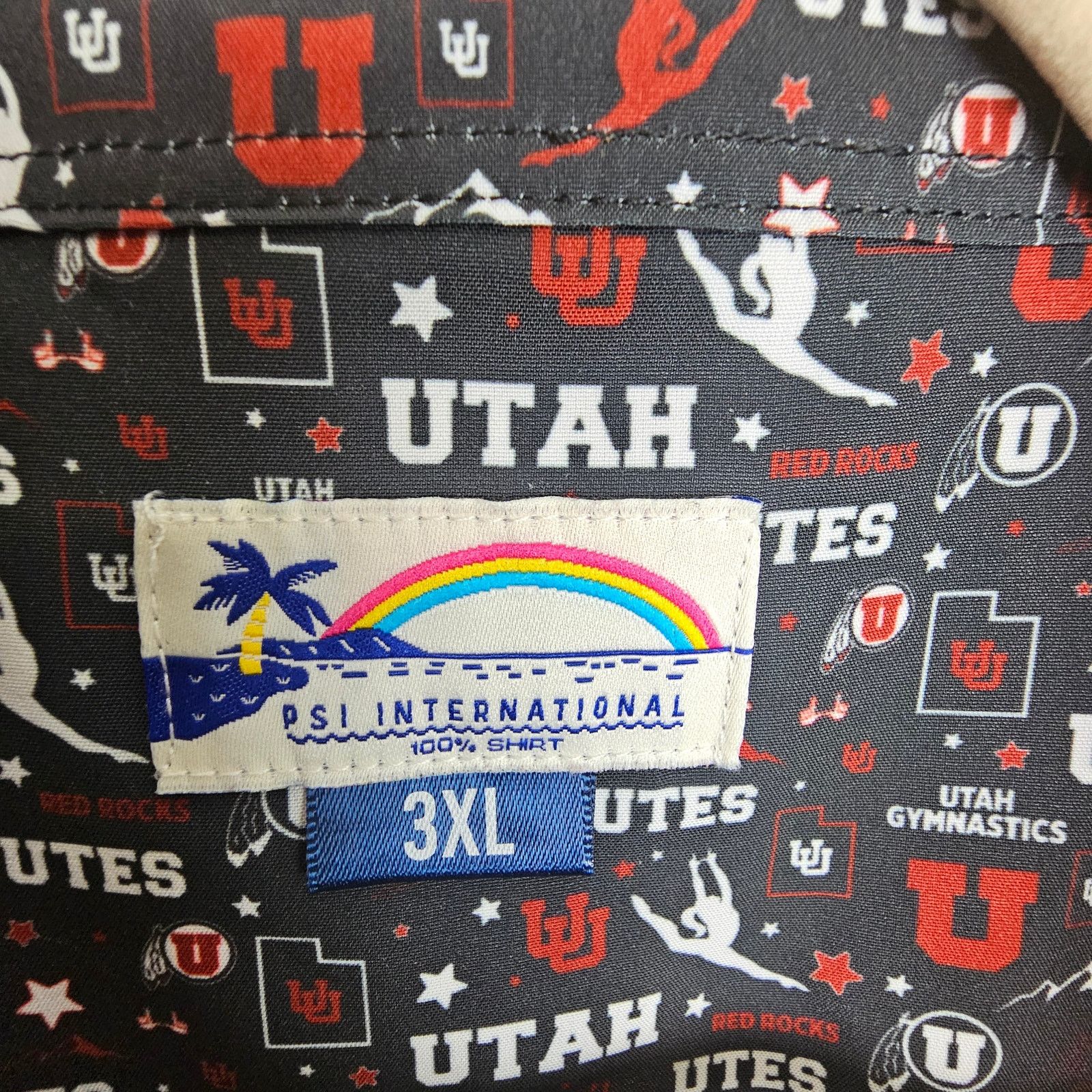 Paige PSI International Shirt Utah Utes Black Red Button 3XL Size US XXL / EU 58 / 5 - 6 Thumbnail