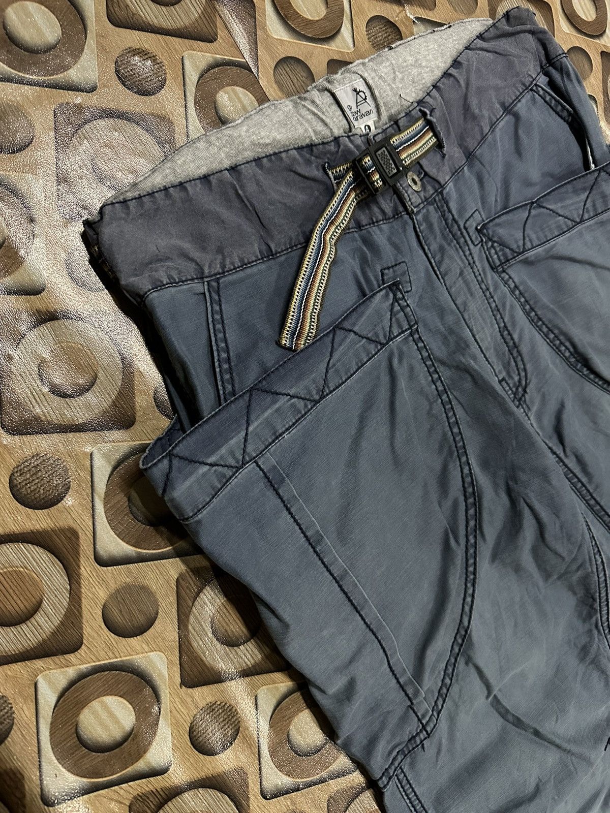 go slow caravan BIG POCKET ‼️Vintage GO SLOW CARAVAN Japan Faded Ankle Pants Size US 33 - 5 Thumbnail