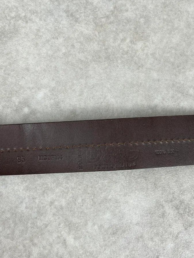 Dolce & Gabbana 2000s Dolce & Gabbana Brown & White Fur Leather Belt Size ONE SIZE - 7 Thumbnail