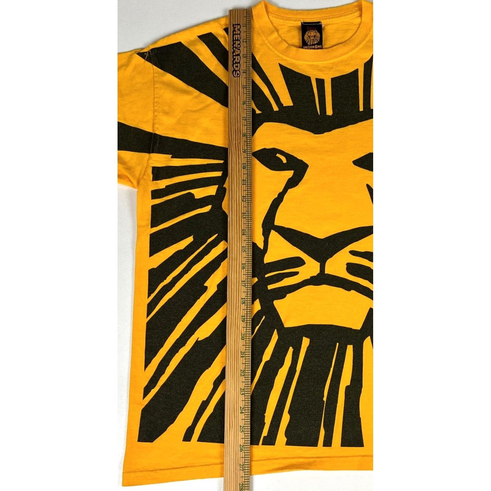 Disney VINTAGE The Lion King Broadway Musical T-Shirt L Unisex Adults Yellow Cotton Crew Neck Short Sleeve 90s Theme Music Logo Print Mens WomenS Girls Boys Size US L / EU 52-54 / 3 - 6 Thumbnail