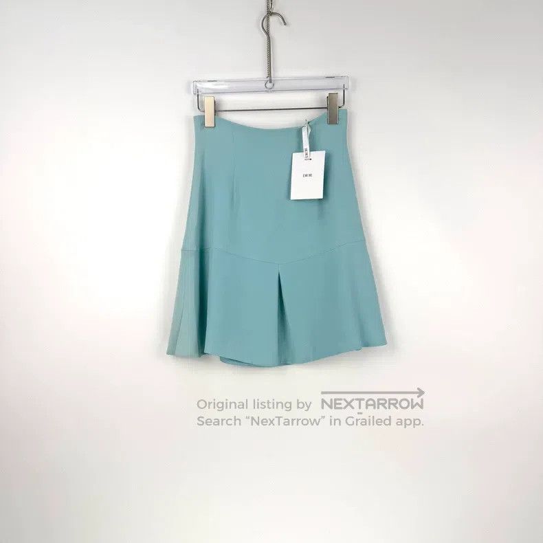 Dior Dior Lake blue mulberry silk short skirt Size 24" / US 00 / IT 34 - 3 Thumbnail