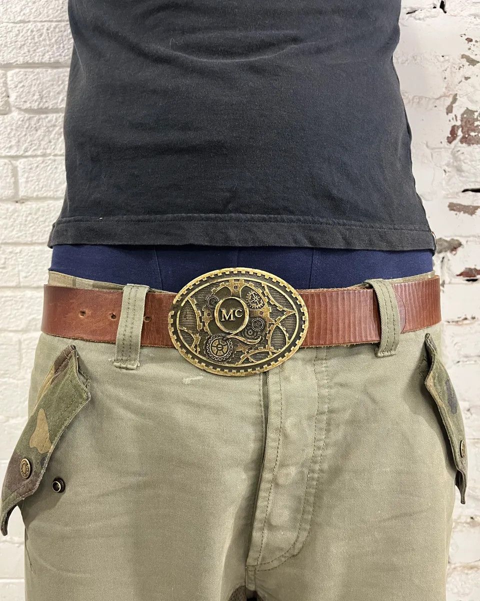 Alexander McQueen Alexander McQueen Brown Leather Steampunk Buckle Belt Size ONE SIZE - 1 Thumbnail