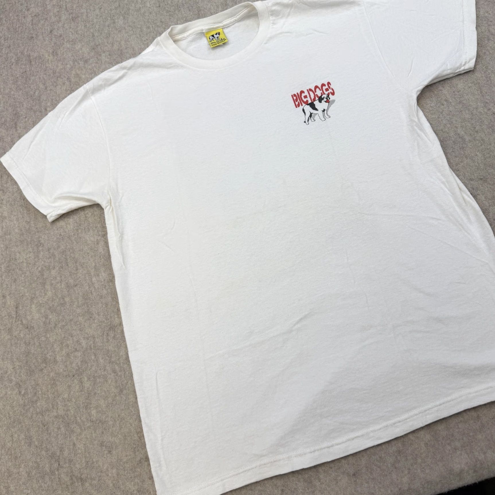 Big Dogs VINTAGE Big Dogs Shirt Mens Large White Beach 90s Volleyball Dog Graphic Print USA Cotton Crew Neck Short Sleeve Men Size US L / EU 52-54 / 3 - 3 Thumbnail