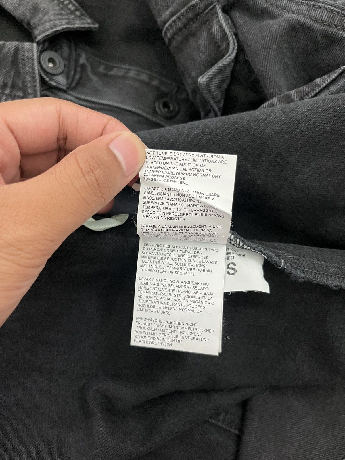 Off-White Off-White Virgin Abloh Black Impressionism Print DenimJacket Size US S / EU 44-46 / 1 - 10 Thumbnail