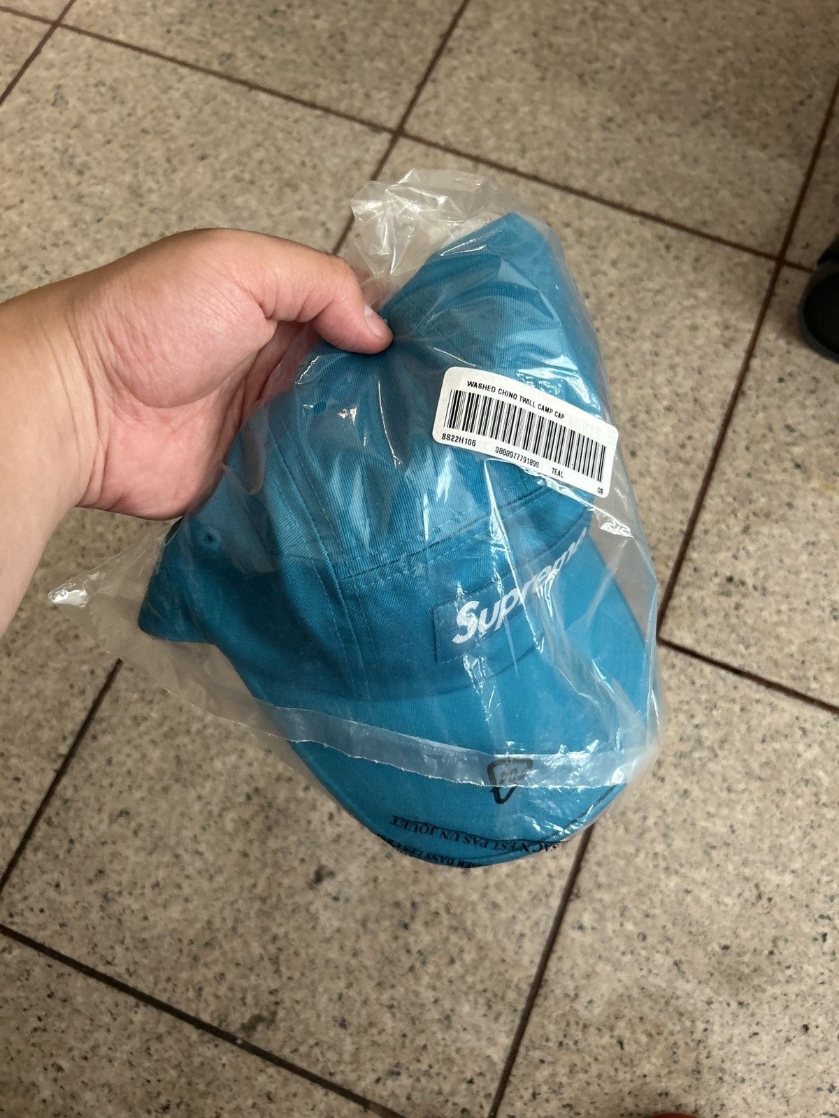 Supreme Supreme Washed Chino Twill Camp Teal Cap Size ONE SIZE - 2 Thumbnail