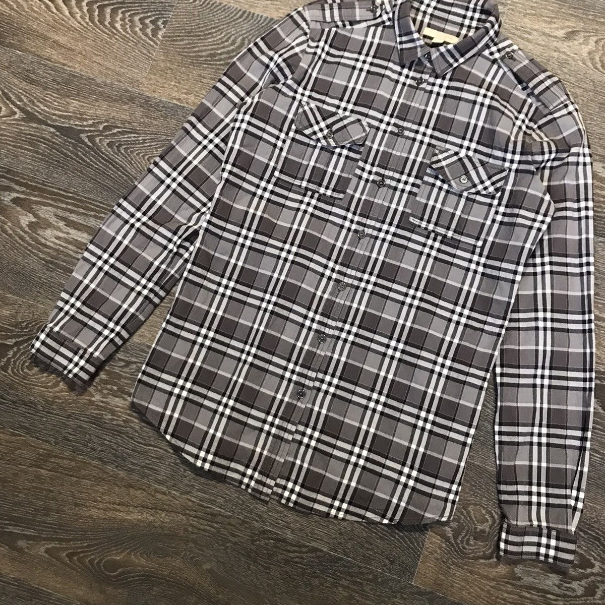Burberry × Vintage Burberry Brit Shirt Nova Check Longsleeve Shirt Vintage Size US S / EU 44-46 / 1 - 3 Thumbnail