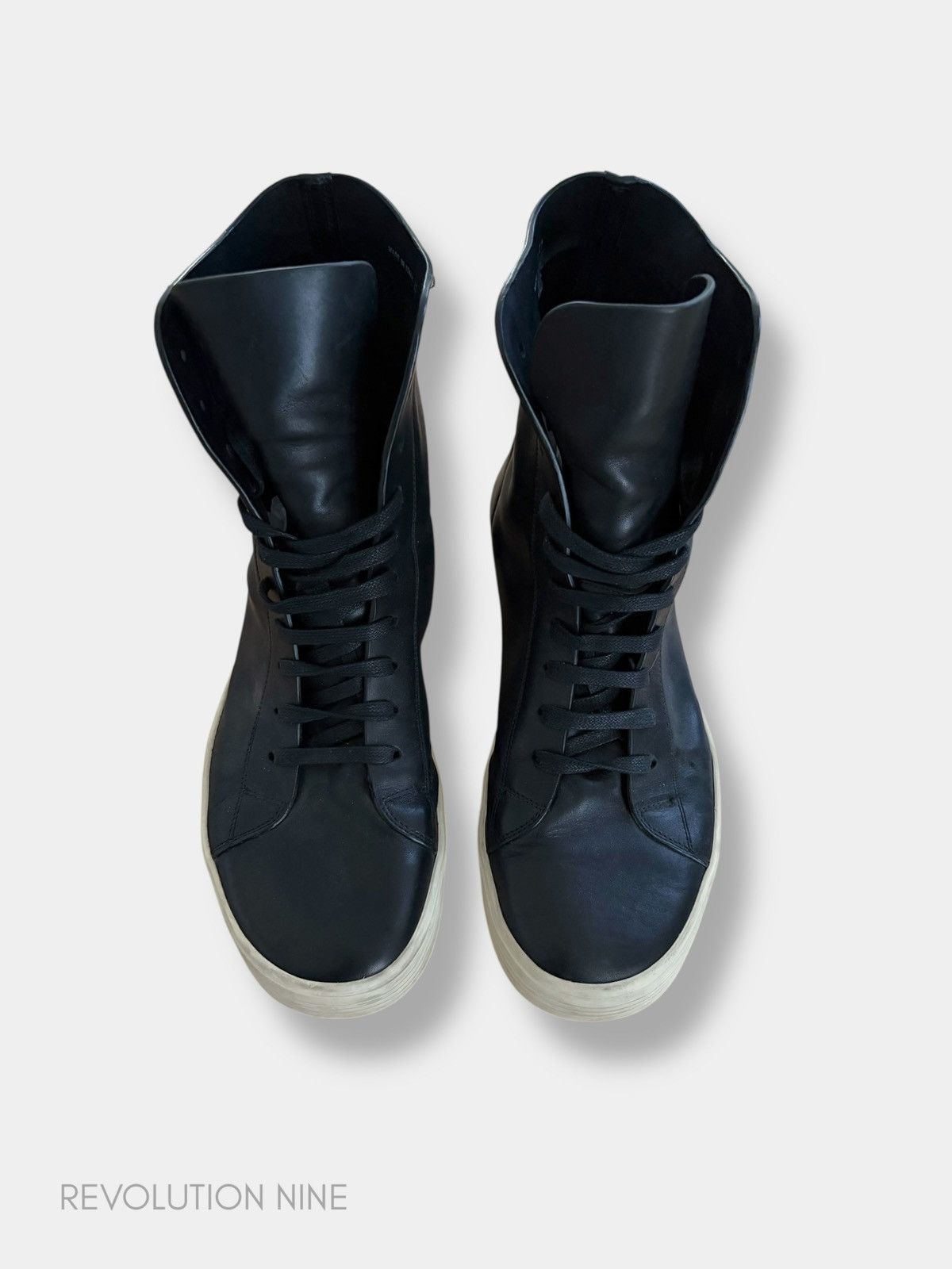 Rick Owens Rick Owens FW16 high top leather sneakers Size US 9 / EU 42 - 4 Thumbnail