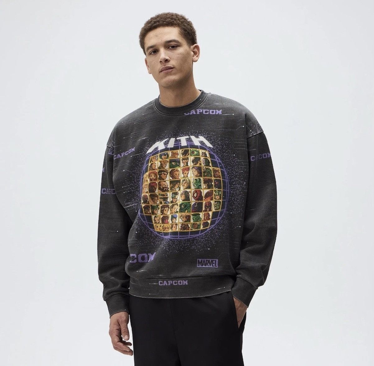 Kith × Marvel Comics Marvel vs. Capcom | Kith Character Select Vintage Crewneck Size US M / EU 48-50 / 2 - 2 Thumbnail