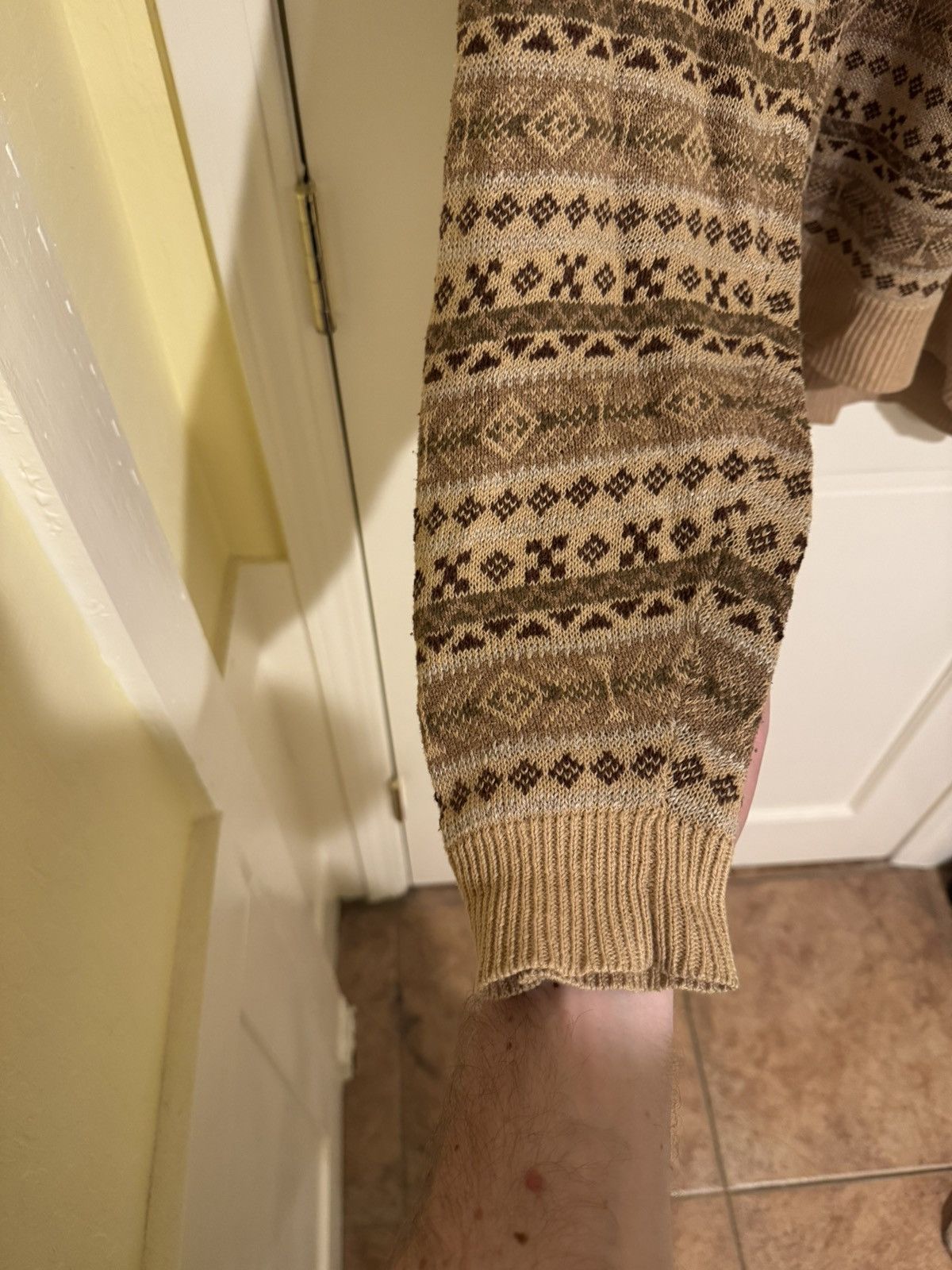 Polo Ralph Lauren 1998 RL Fair Isle linen sweater, perfect condition Size US L / EU 52-54 / 3 - 3 Thumbnail