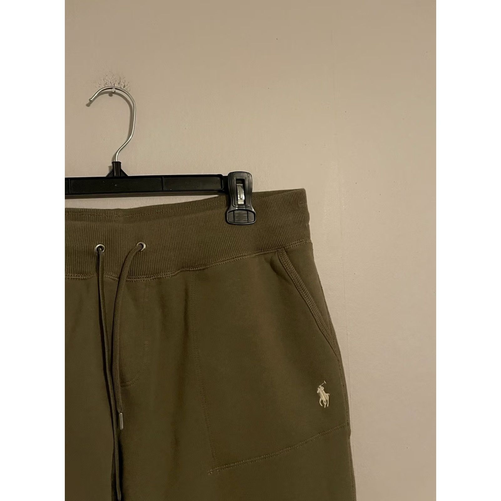 Polo Ralph Lauren VINTAGE Polo Ralph Lauren Olive Green Athletic Gym Track Joggers Sweatpants Mens L Size US L / EU 52-54 / 3 - 2 Thumbnail