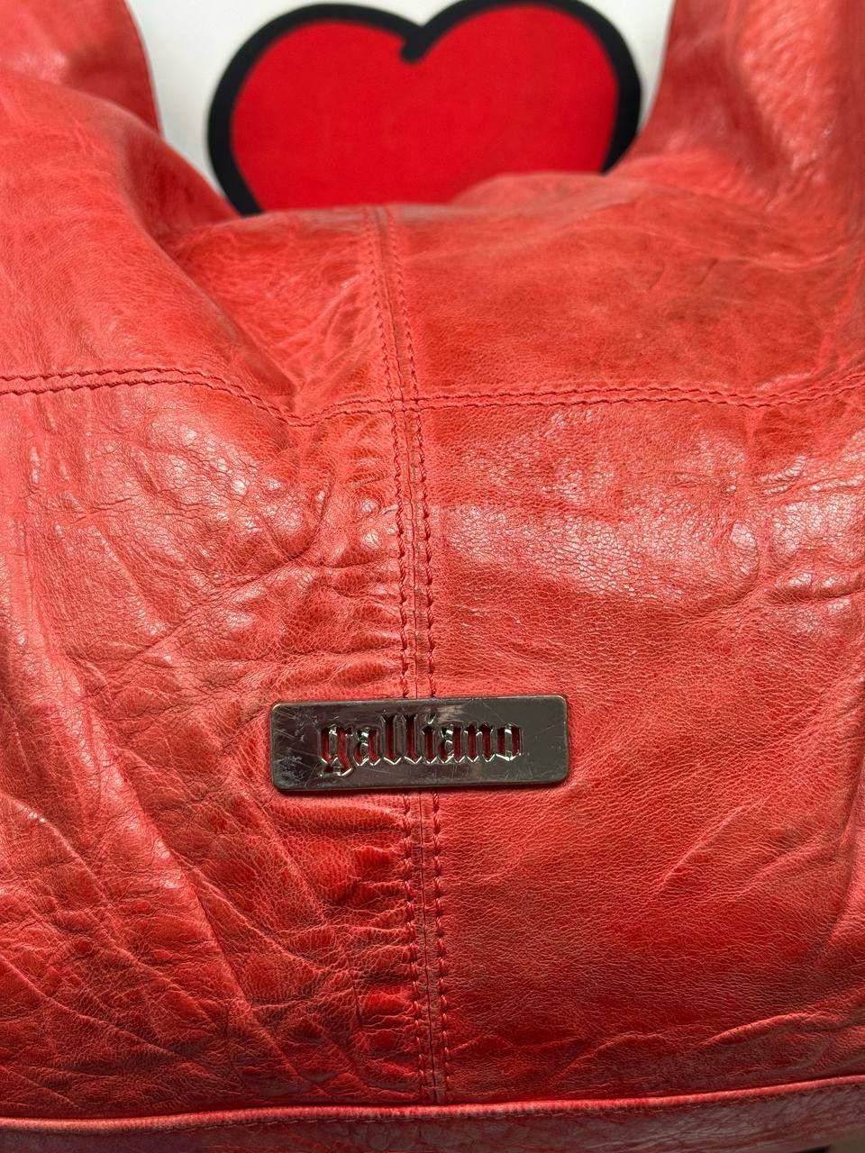 John Galliano Vintage John Galliano Luxury rare red Leather bag Size ONE SIZE - 2 Thumbnail