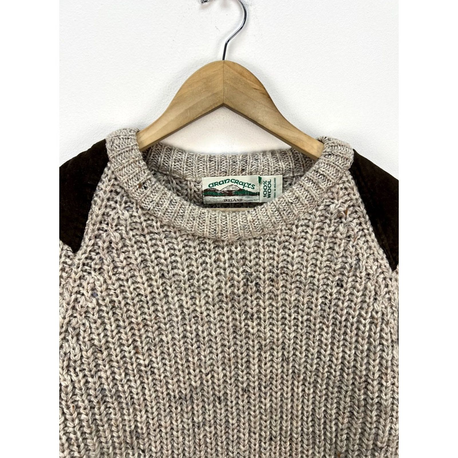 Vintage VINTAGE Aran Crafts Heavyweight Ribbed Wool Knit Jumper Sweater Mens L Size US L / EU 52-54 / 3 - 3 Thumbnail