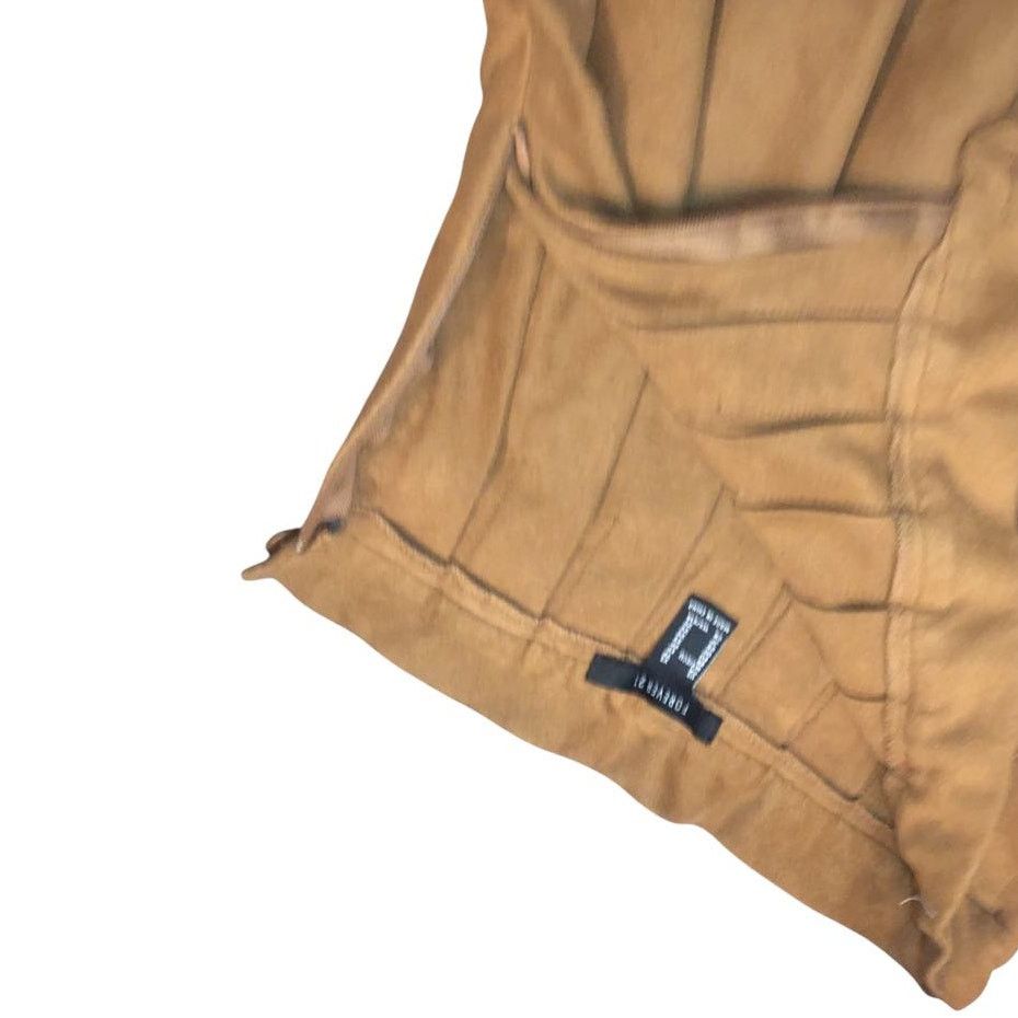 Other Retro/Vintage Gold Yellow Pleated Mini Skirt XS Waist 26" Size 26" / US 2 / IT 38 - 4 Thumbnail