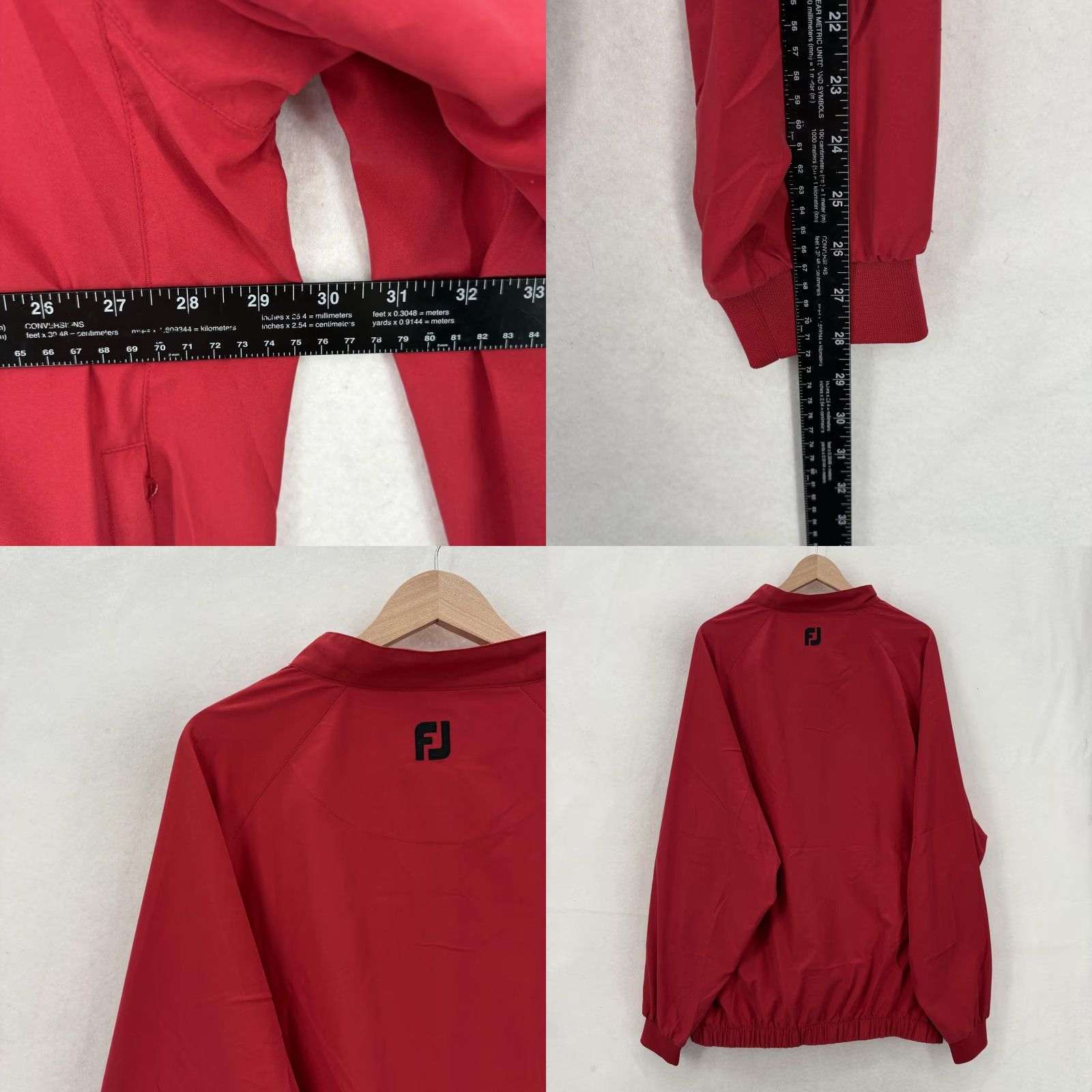 Footjoy FootJoy Jacket Mens 2XL Red Pullover Windbreaker Golf "The Broadmoor" Travel Size US XXL / EU 58 / 5 - 8 Thumbnail
