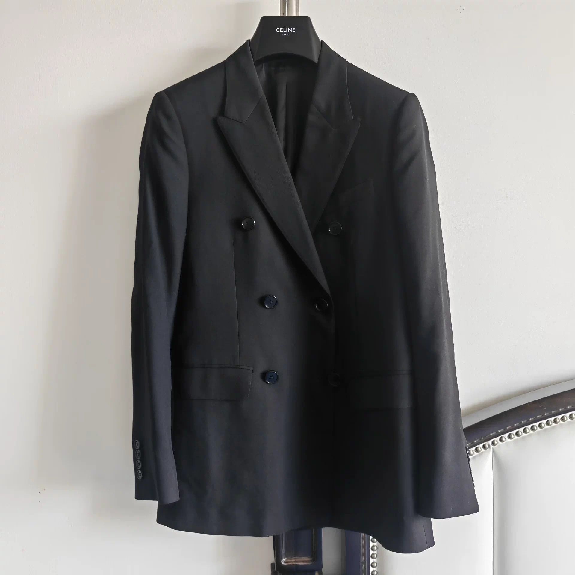 Celine CELINE by Hedi Slimane 20ss Classic DB Black Suit 46 Size 46S - 1 Thumbnail