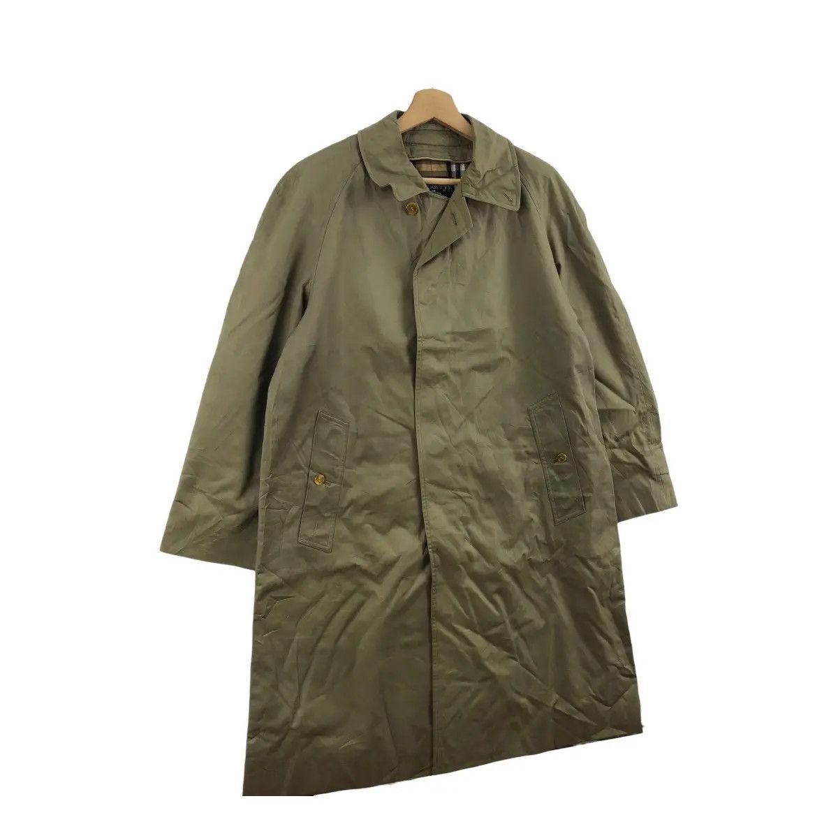 Burberry Vtg 90’ BURBERRY LONDON Nova Checks Trench Coat Parka Jacket Size XL / US 12-14 / IT 48-50 - 2 Thumbnail