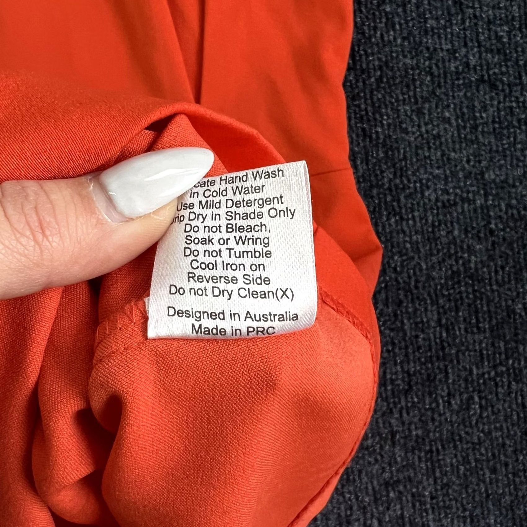 Vintage Cameo Dress Womens Small Orange Cutout Cap Sleeve Sheath Mini Party Cocktail Size S / US 4 / IT 40 - 7 Thumbnail