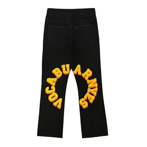 Japanese Brand pattern hiphop flared y2k jeans Size US 32 / EU 48 - 2 Thumbnail