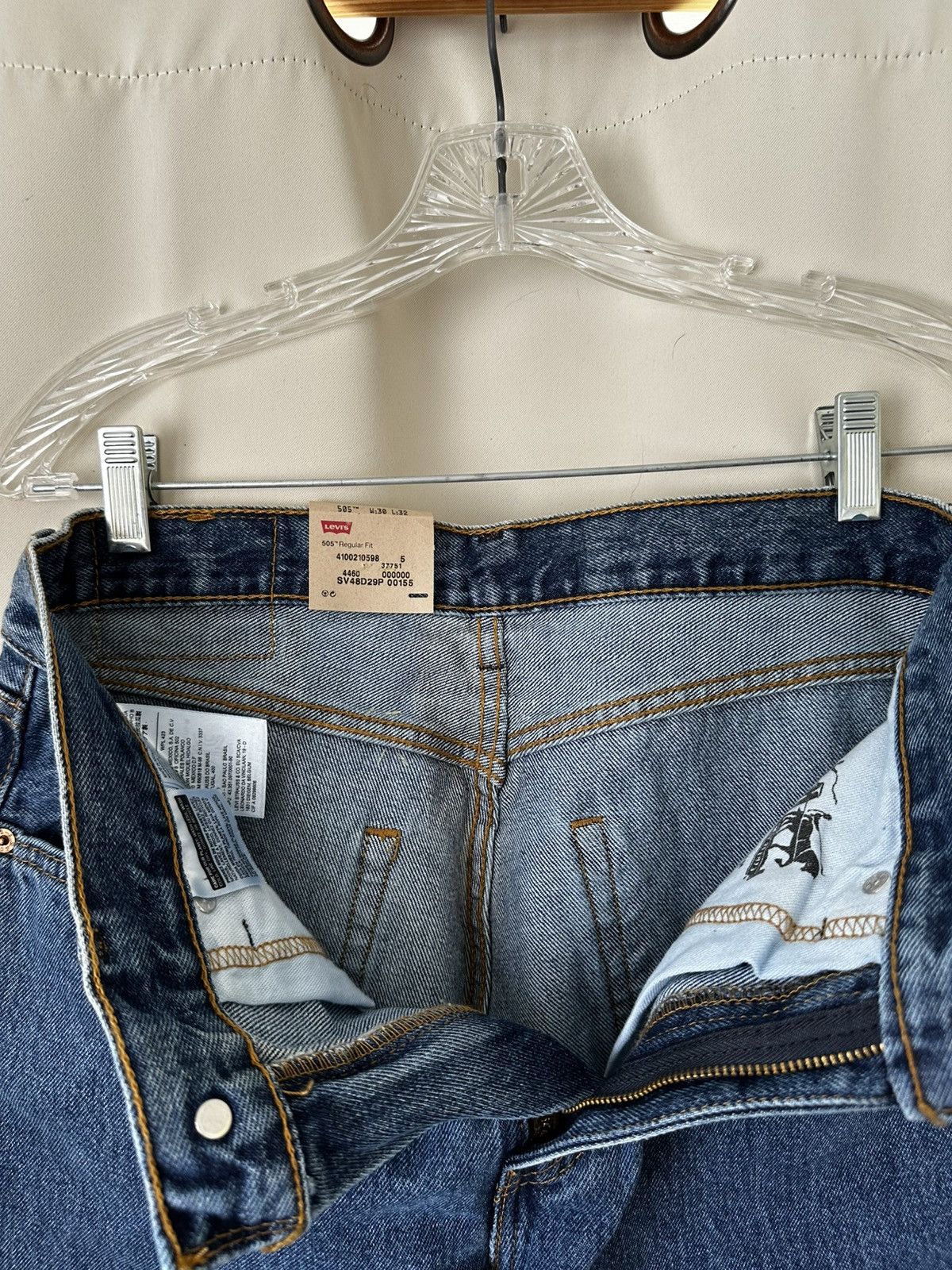Levi's × Vintage NEW Men's Levis 505 Jeans Size 30x32 Blue WITH TAG Size US 30 / EU 46 - 2 Thumbnail