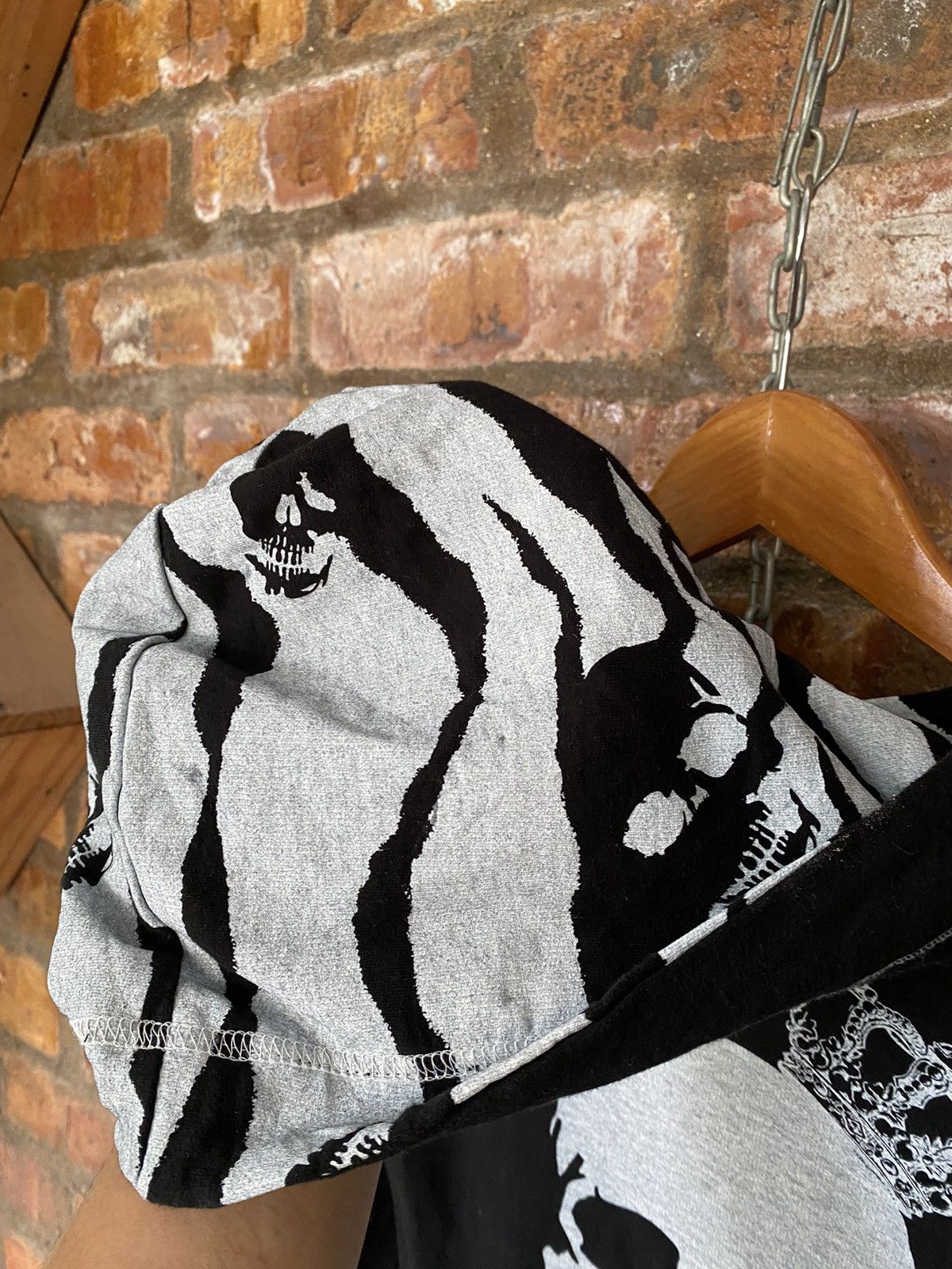 Japanese Brand Vtg Real Mars Japan Punk Skull contra Stitch bono hoodie Size XS / US 0-2 / IT 36-38 - 11 Thumbnail
