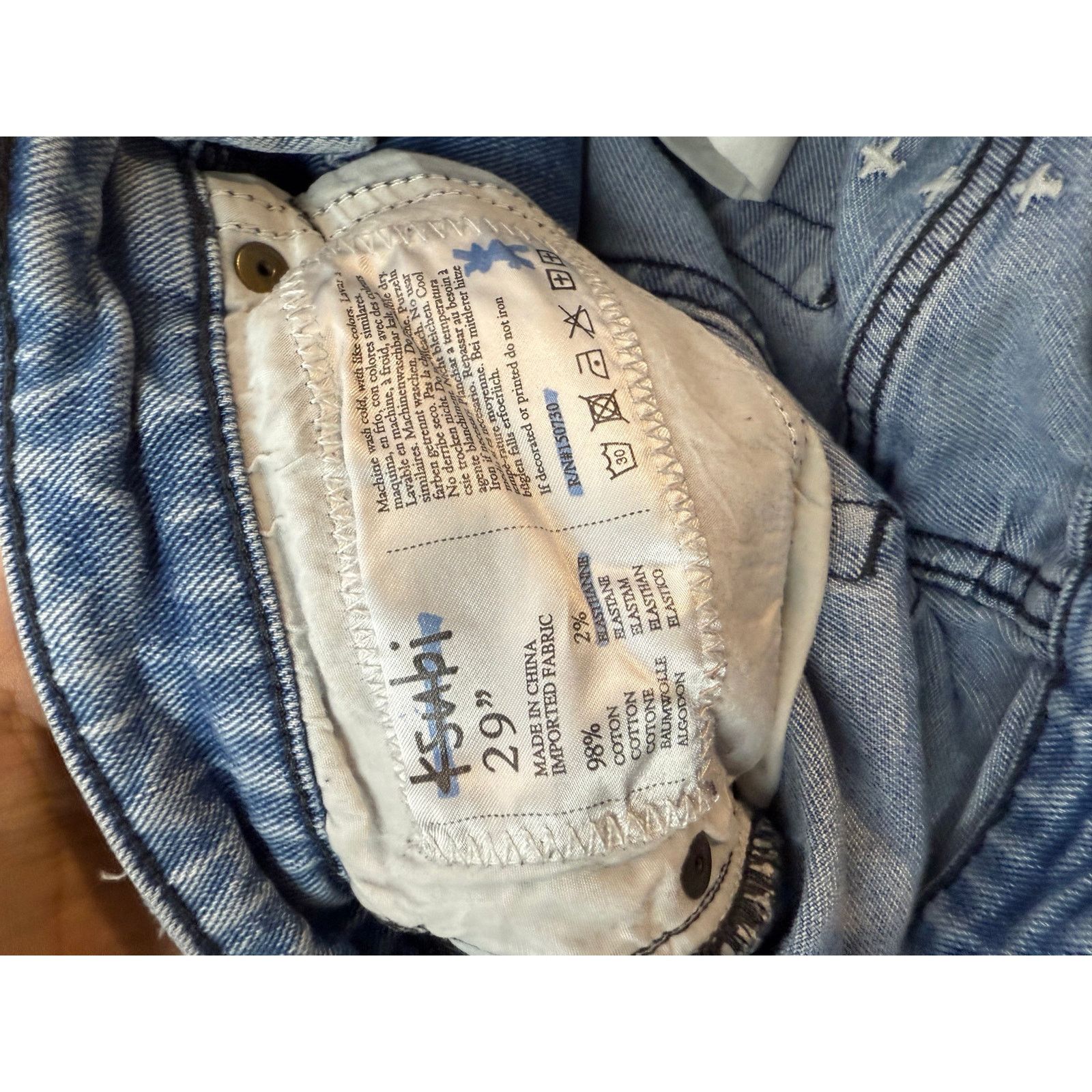 Ksubi Ksubi Light Wash Ripped Jeans Size US 29 - 3 Thumbnail
