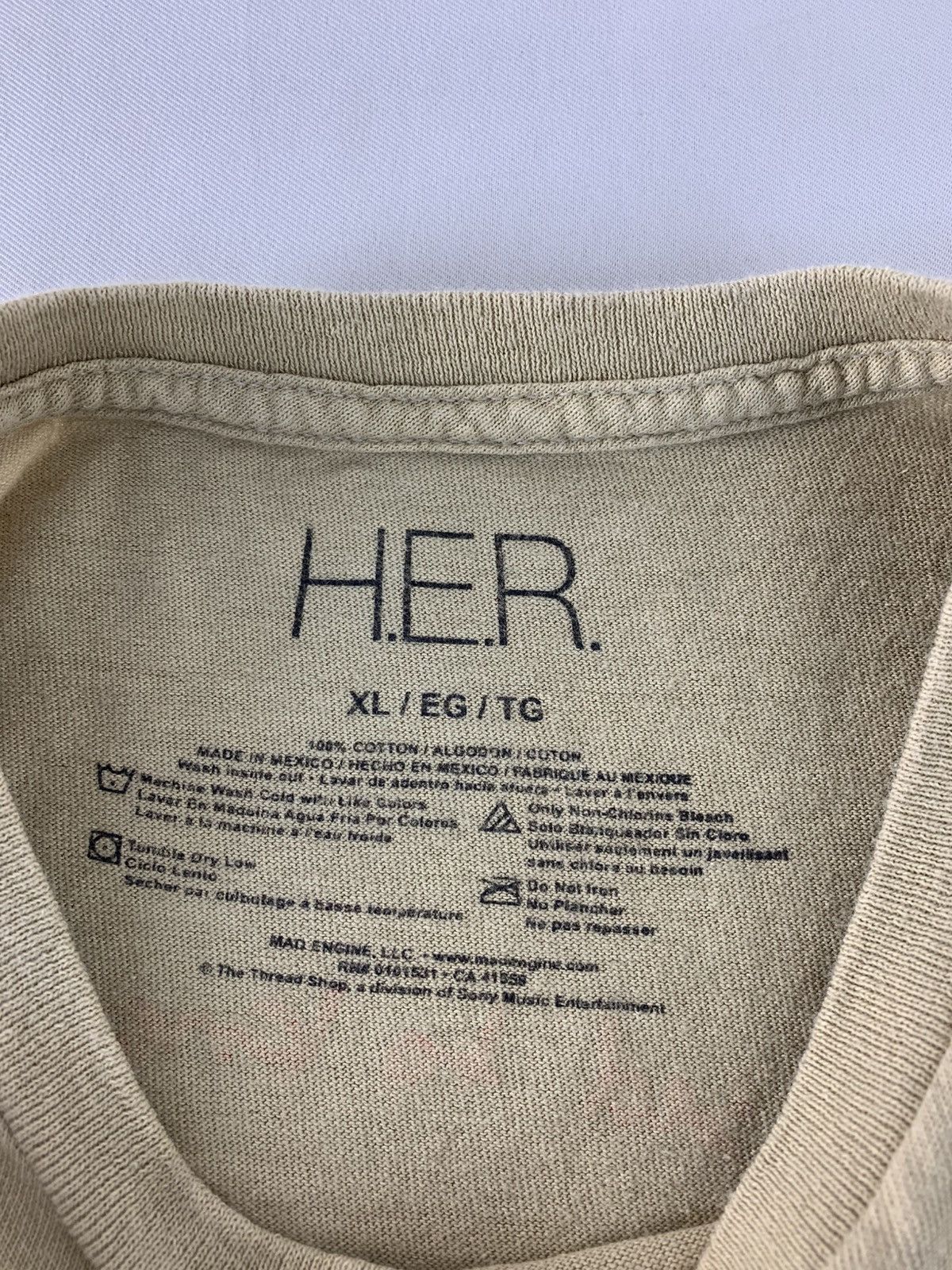 Band Tees HER Used To Know Her US Tour Graphic Screen Printed Tee Size US XL / EU 56 / 4 - 5 Thumbnail