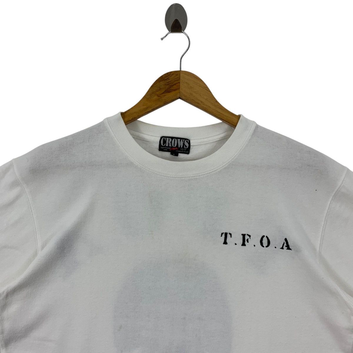Vintage Vintage TFOA the crows big skull printed backhit tee Size US L / EU 52-54 / 3 - 3 Thumbnail