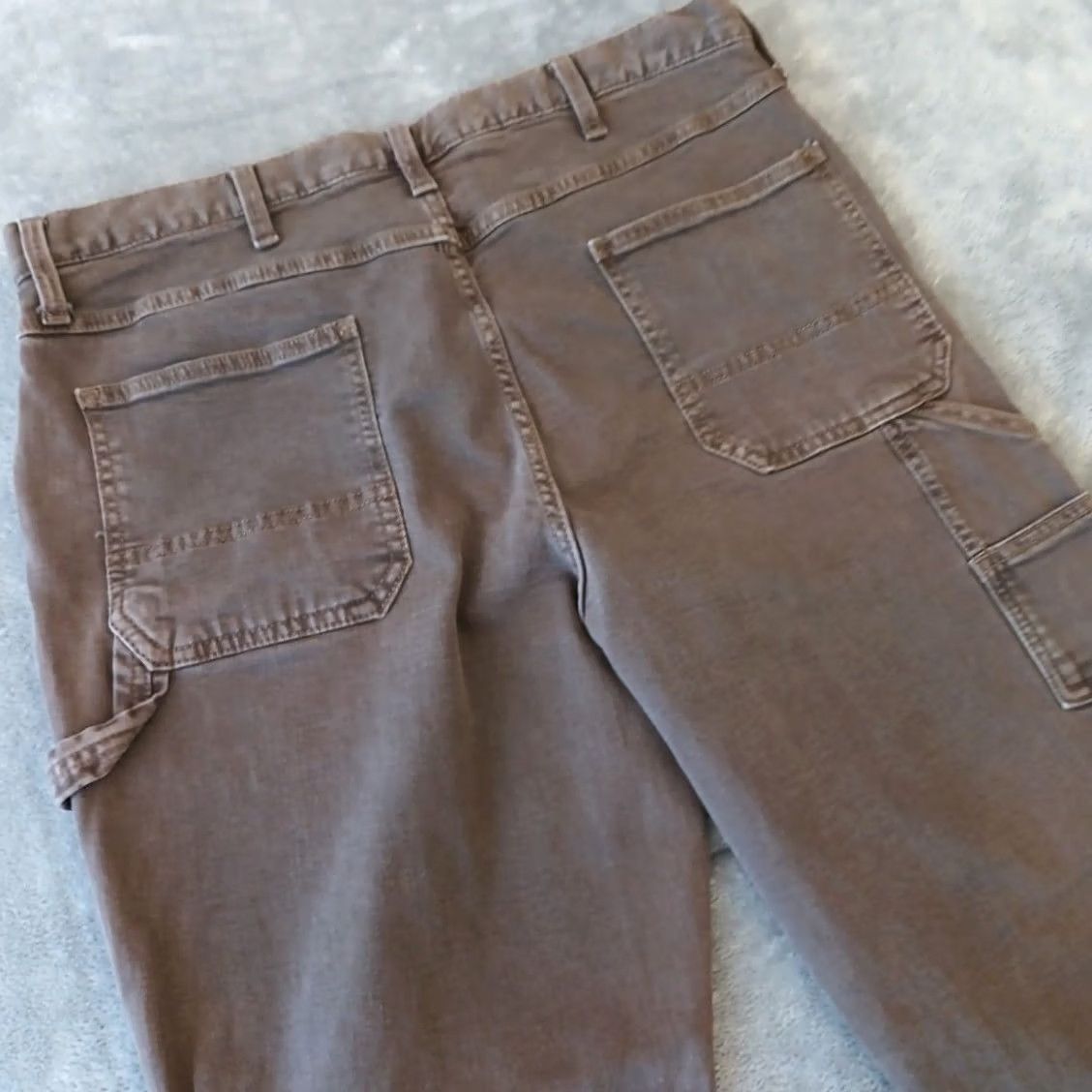 Old Navy Old Navy Pants Mens 36x28 Brown Canvas Carpenter Workwear Pants Straight Leg Size US 38 / EU 54 - 7 Thumbnail