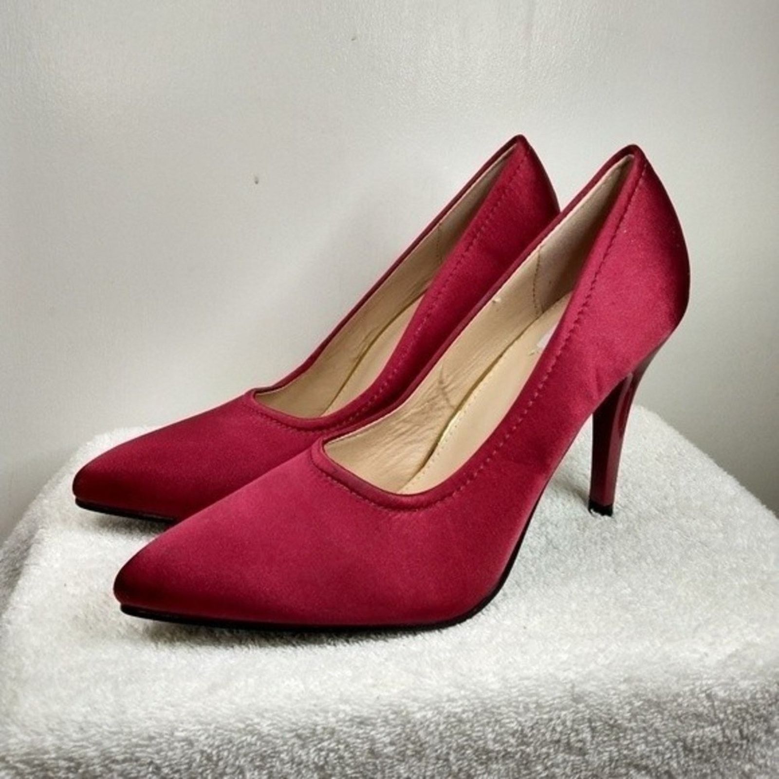 Other Cinak Women's Satin High Heel Pumps Shoes Size 8 Size US 8 / IT 38 - 1 Thumbnail