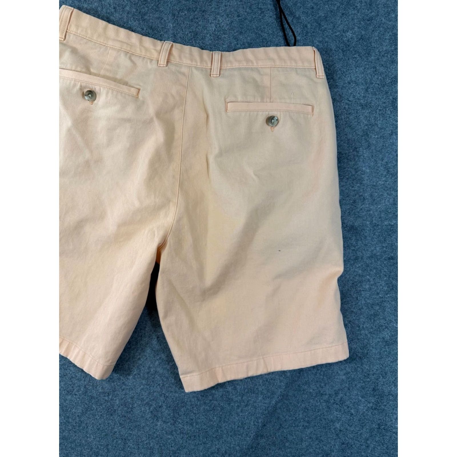 Roundtree & Yorke Roundtree & Yorke Chino Shorts Mens 36 Coral Stretch Flat Front Slash Pockets Regular Inseam 9in Casual Summer Size US 36 / EU 52 - 7 Thumbnail