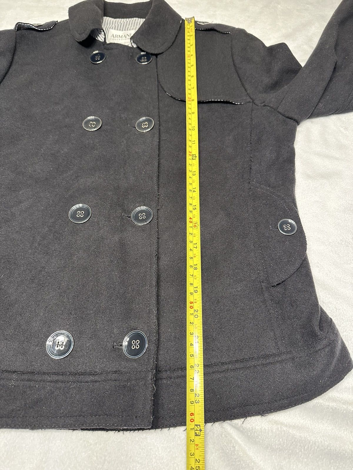 Armani Collezioni Armani Collezioni Women’s Pea Coat Wool Blend Jacket-Size 8 Size M / US 6-8 / IT 42-44 - 5 Thumbnail