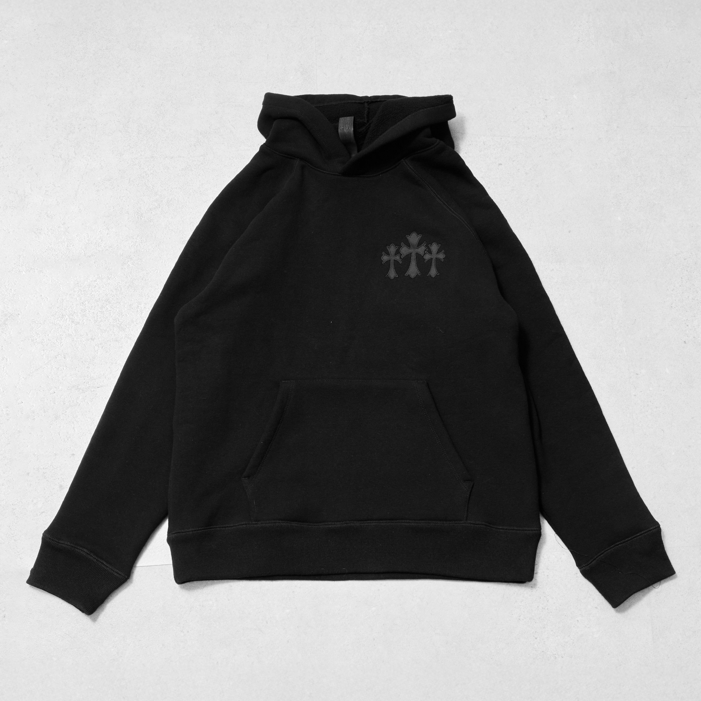 Chrome Hearts CHROME HEARTS Blind Spot Navy Tripple Cross Hoodie BLACK Size US M / EU 48-50 / 2 - 2 Thumbnail