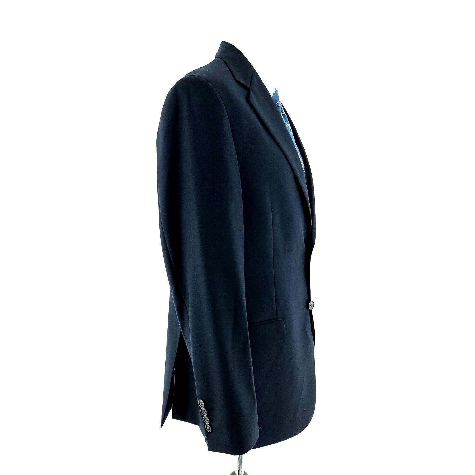 Joseph Abboud Joseph Abboud Collection Wool 2 Button Blazer 40R Blue Size 40R - 7 Thumbnail