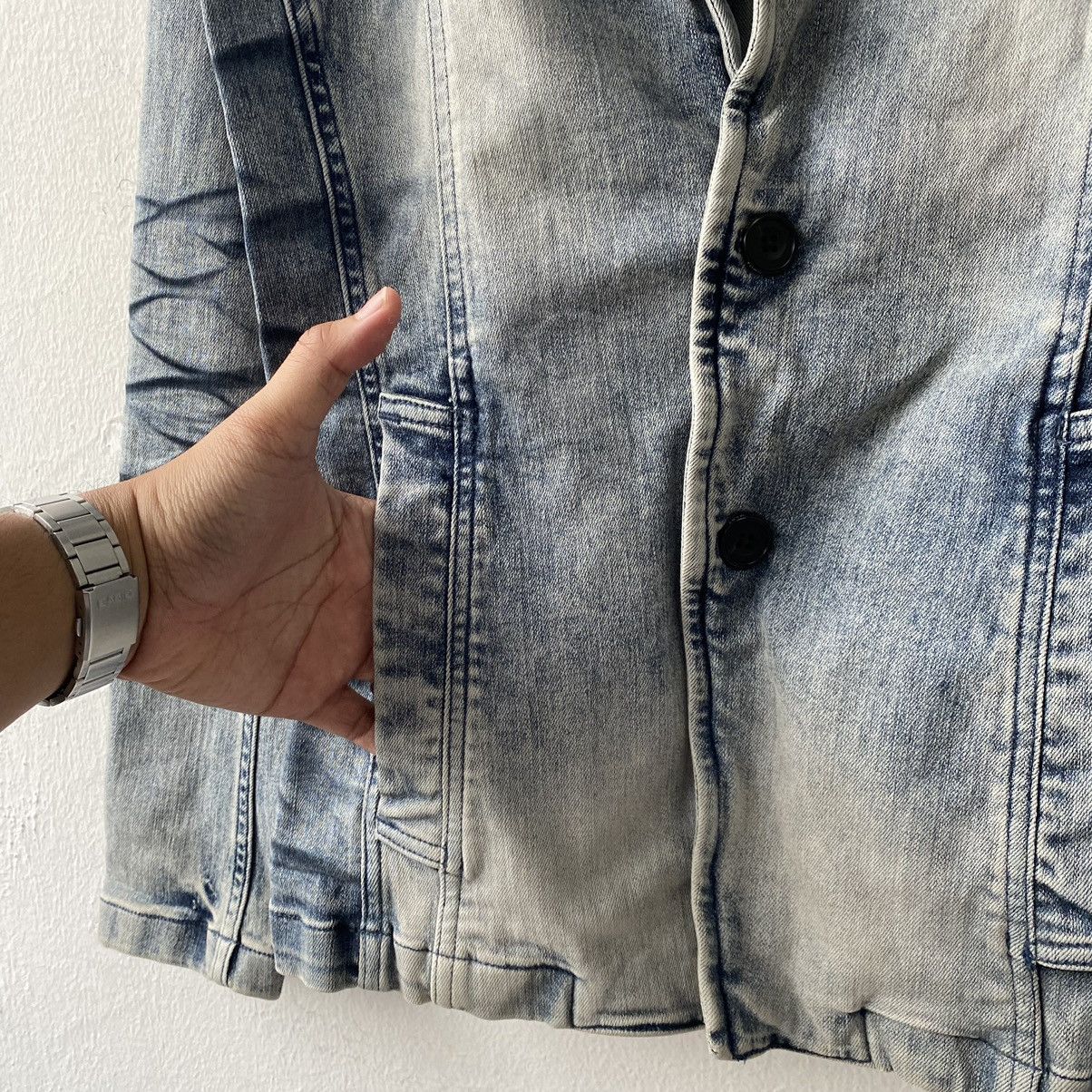 Tornado Mart Tornado Mart Honey Comb Denim Blazer Jackets Size US M / EU 48-50 / 2 - 6 Thumbnail
