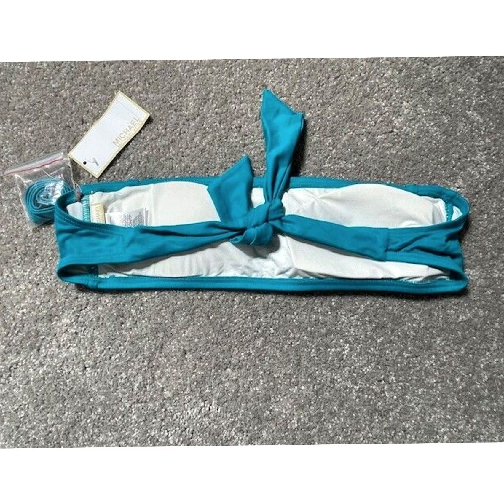 Michael Kors Michael Kors Bandeau Top XS Rhinestone Logo Beach Y2K Glam Swim Designer Womens Size XS / US 0-2 / IT 36-38 - 2 Thumbnail