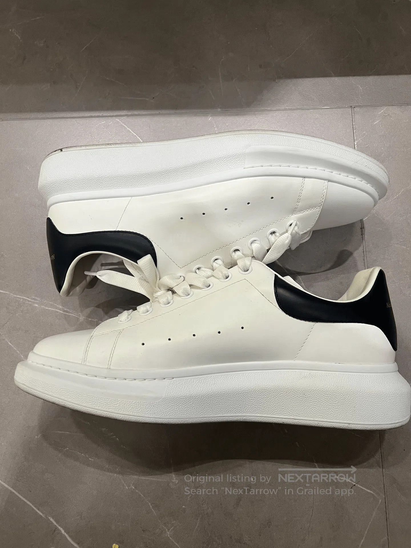 Alexander McQueen Alexander McQueen Classic White Sneakers. Size US 11.5 / EU 44-45 - 1 Thumbnail