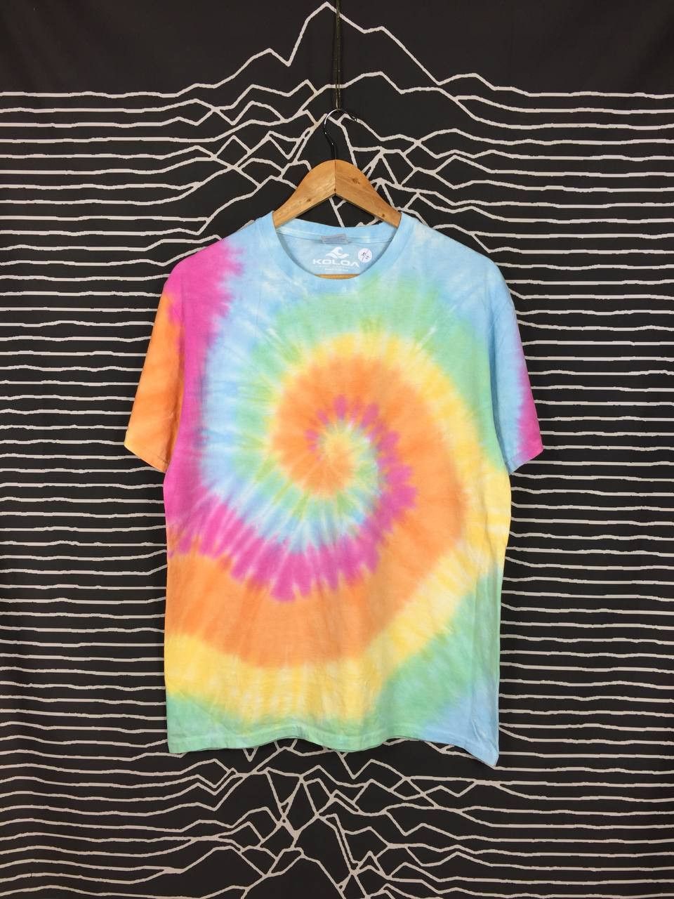 Vintage Vtg Koloa Surf Company Rainbow Swirly Spiral Tie Dye Tee Size US M / EU 48-50 / 2 - 1 Thumbnail
