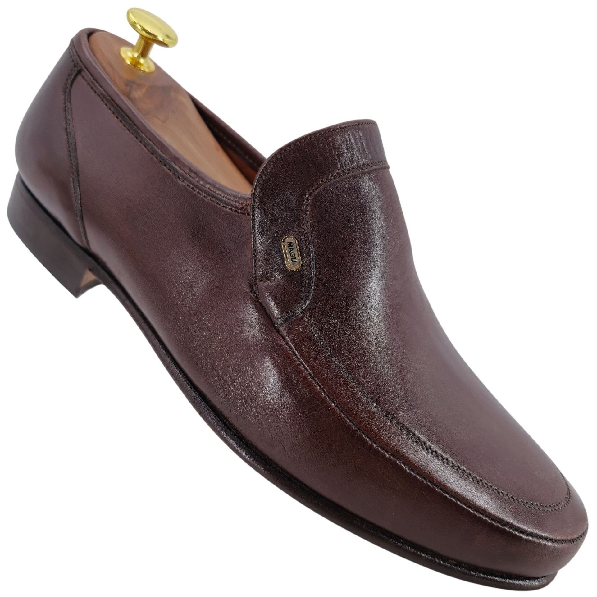 Bruno Magli Vintage NEW Bruno Magli Italy Men 10 Brown Dress Shoe Loafer Size US 10 / EU 43 - 1 Thumbnail